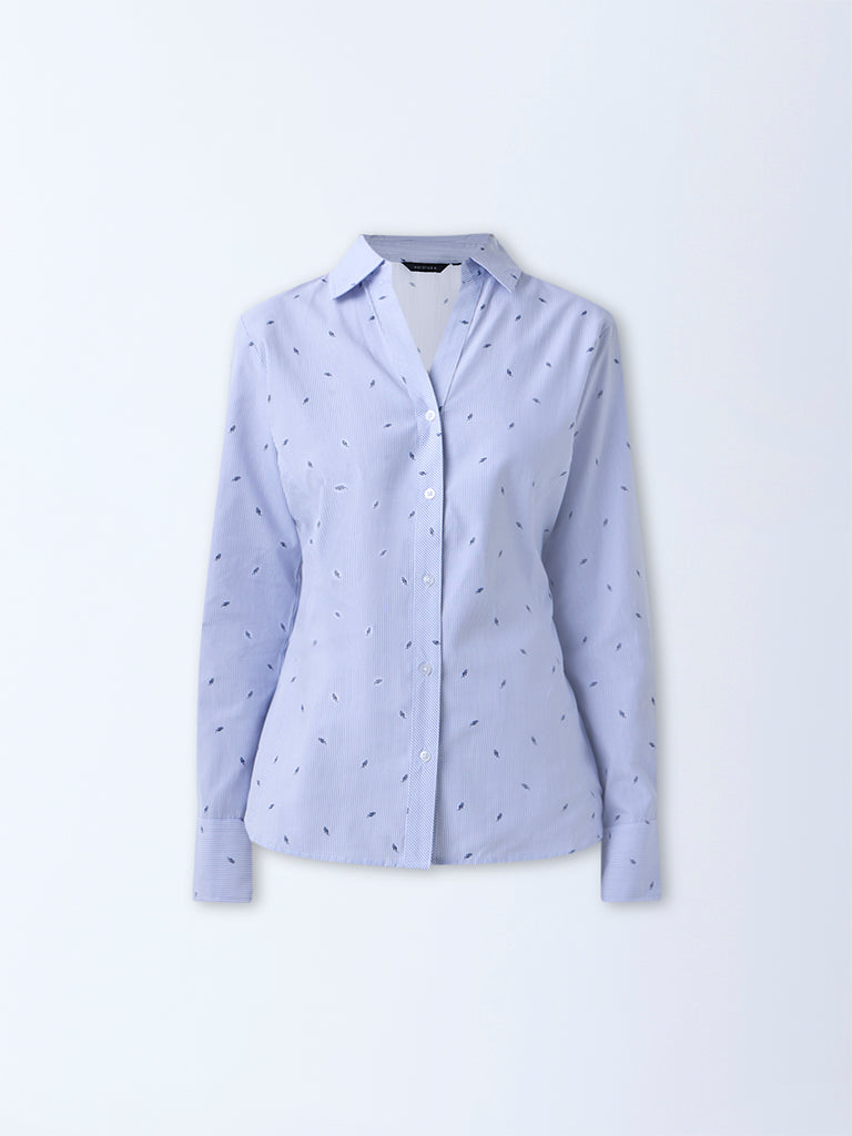 Wardrobe Blue Striped Shirt