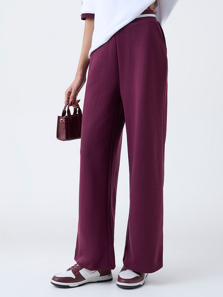 Studiofit Plum High-Rise Pants
