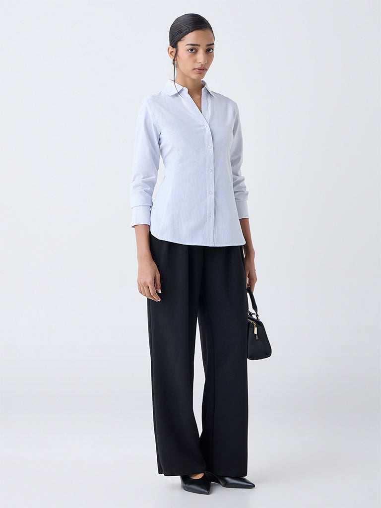 Wardrobe White Striped Shirt