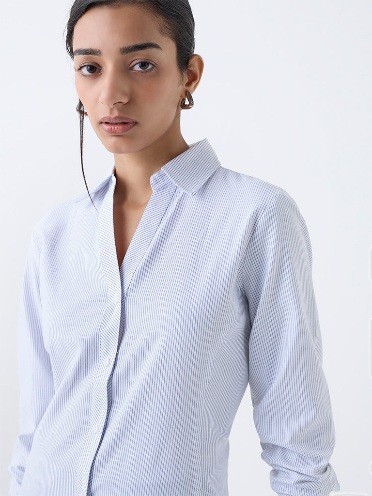 Wardrobe White Striped Shirt