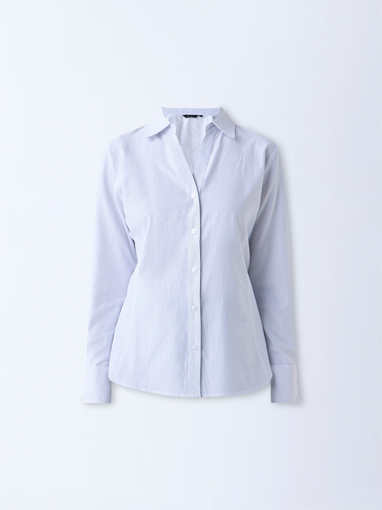 Wardrobe White Striped Shirt