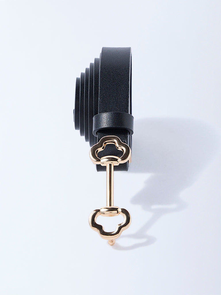 Westside Accessories Black Clip Buckle Belt