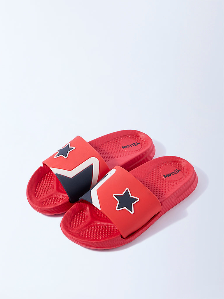 Yellow Red Star-Design Slides