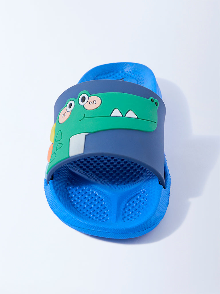 Yellow Blue Dinosaur Design Slides