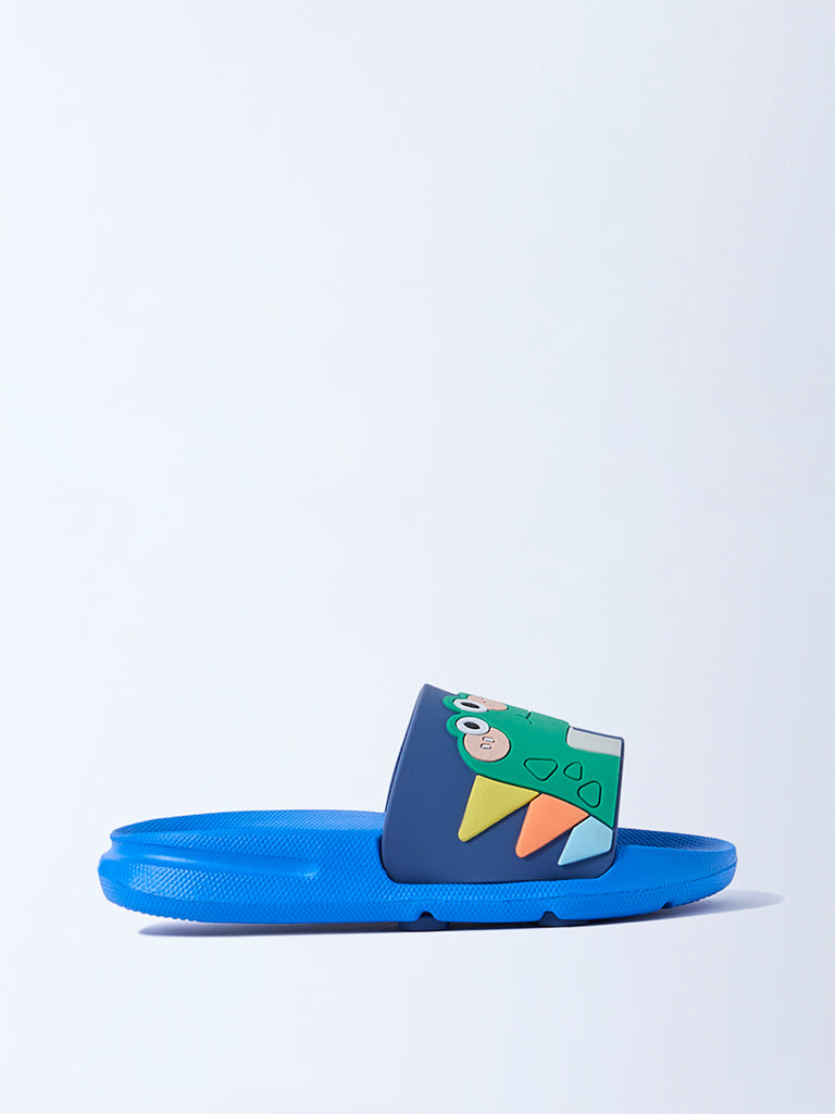 Yellow Blue Dinosaur Design Slides