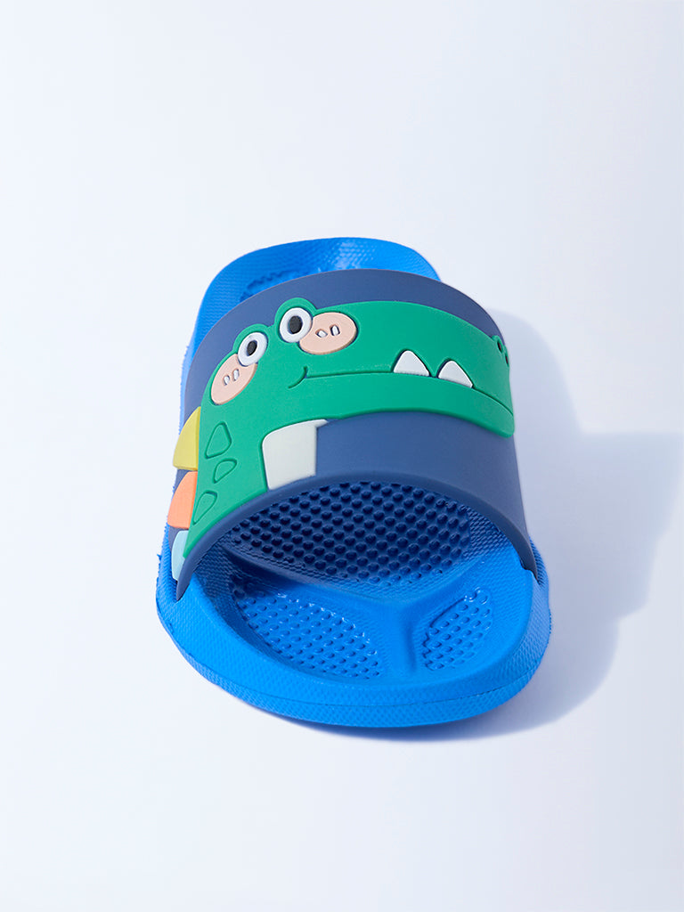 Yellow Blue Dinosaur Design Slides