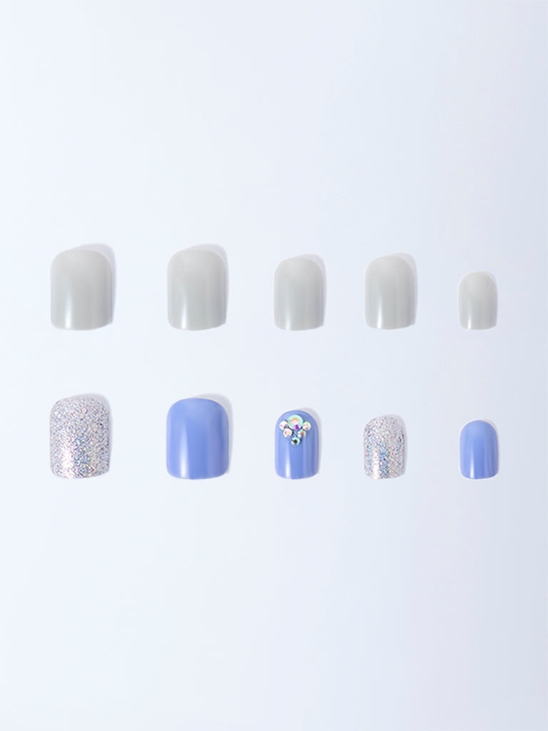 Studiowest Purple Shimmer Press-On Nail Set