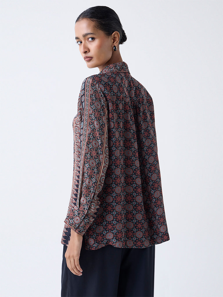 Zuba Multicolour Bagru Pattern Tunic