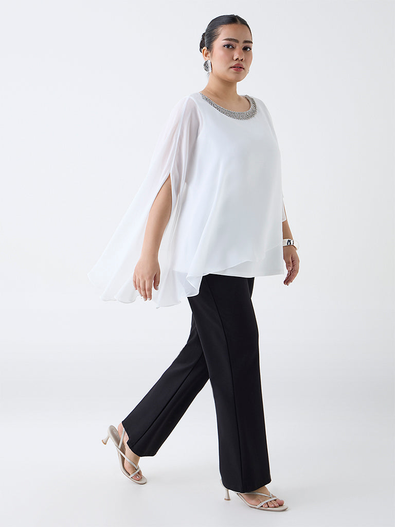 Gia White Embellished Top