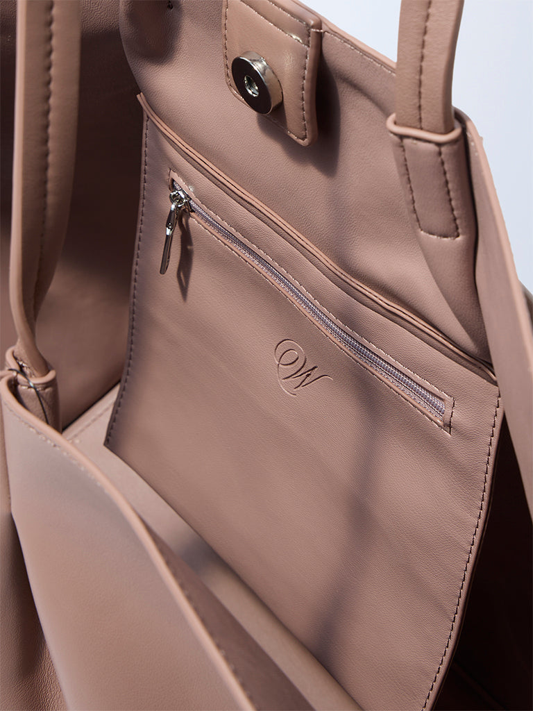 Westside Dull Pink Tote Bag
