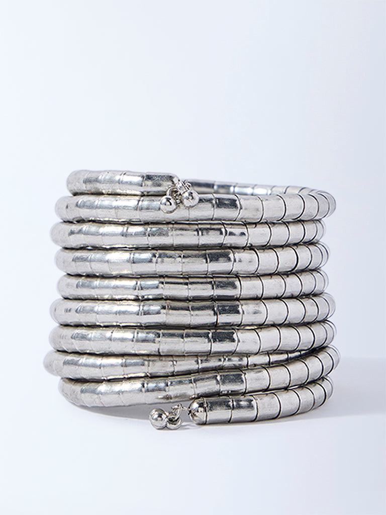 Westside Accessories Silver Coiled Bracelet