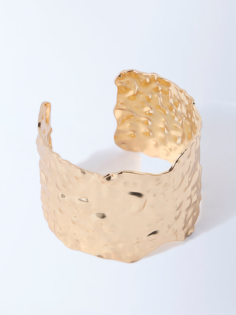 Westside Accessories Gold Molten Statement Bracelet