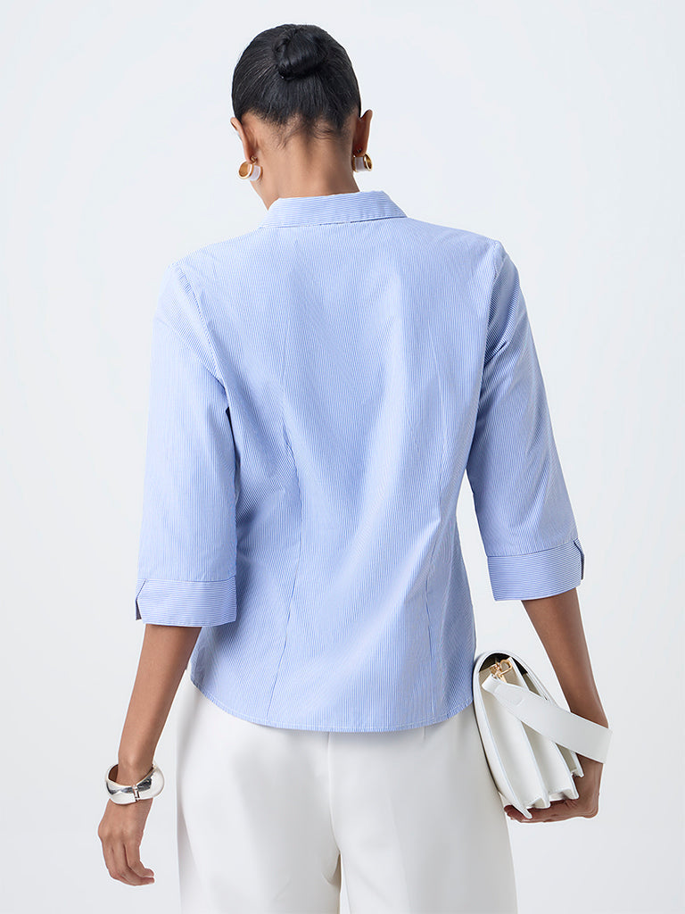 Wardrobe Blue Striped Shirt