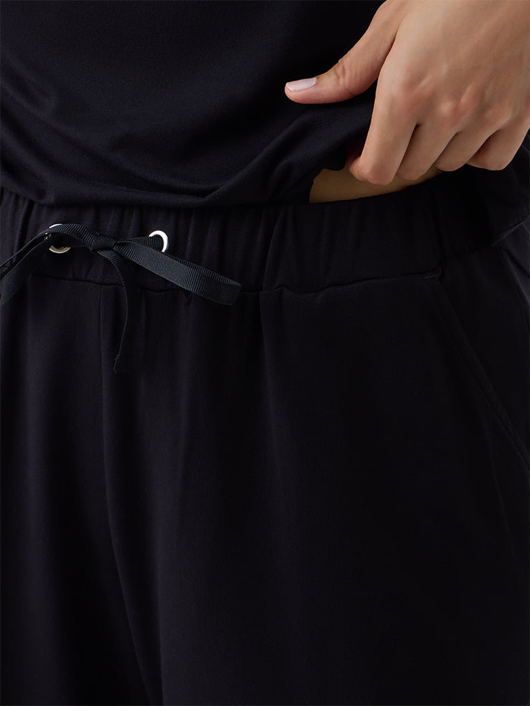 Wunderlove Black High-Rise Shorts