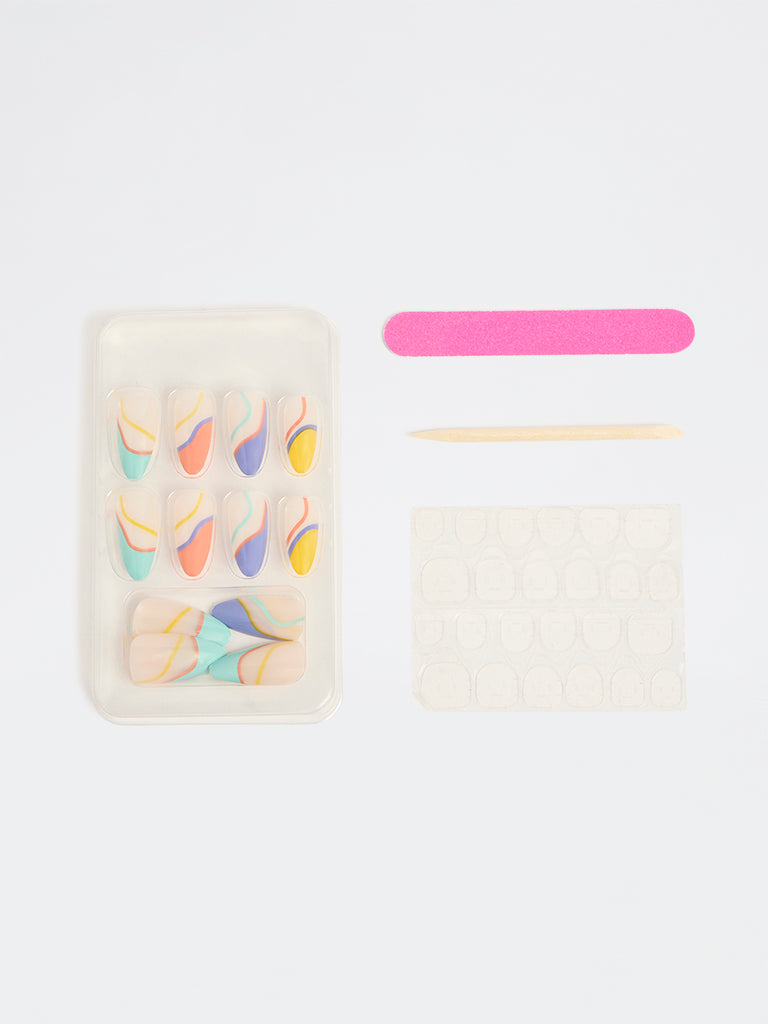 Studiowest Press and Go Wavy Design Press-On Nail Set