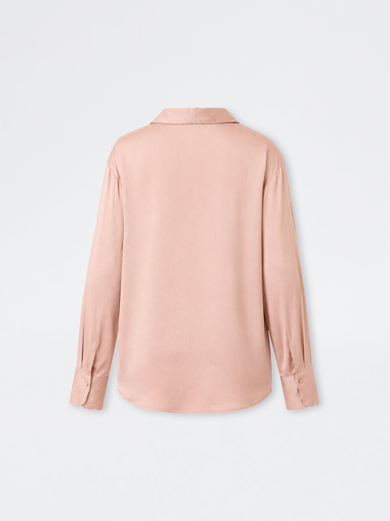 Wardrobe Dusty Pink Satin Shirt