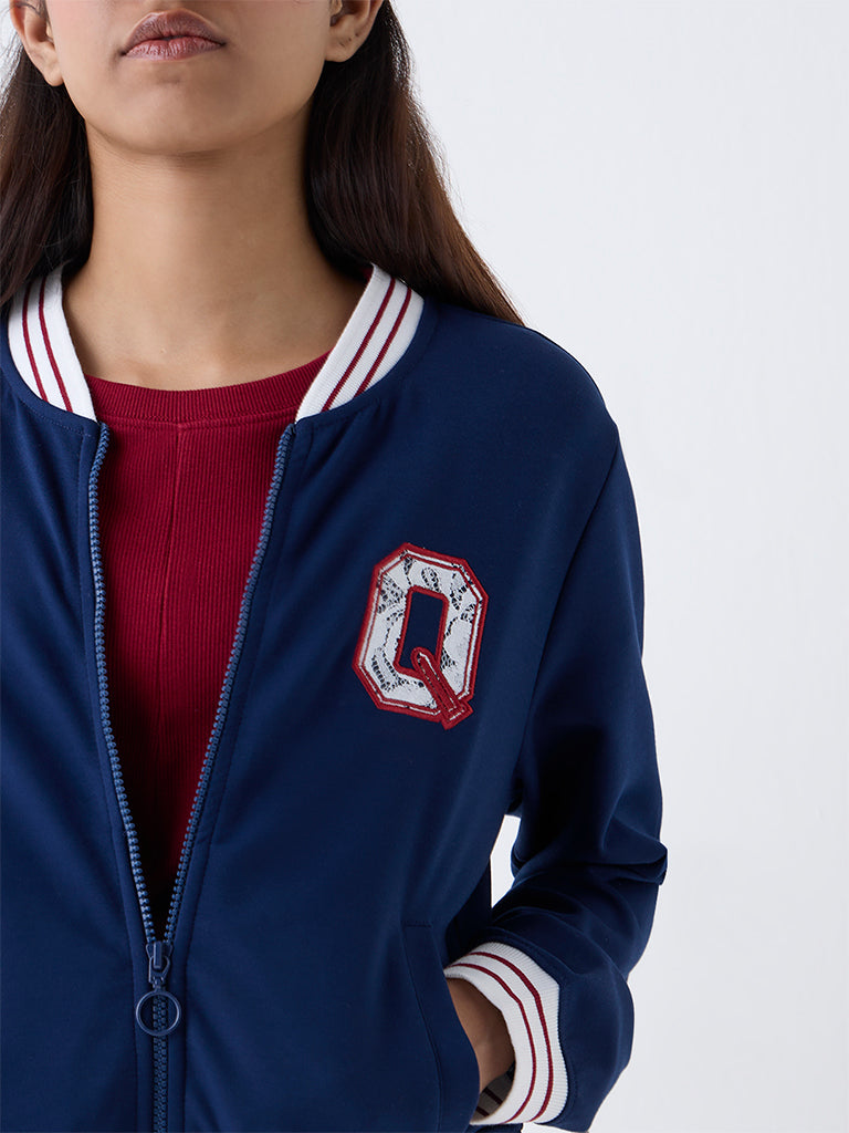 Studiofit Navy Striped Jacket