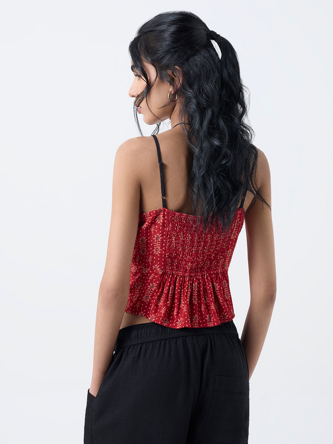 Bombay Paisley Red Printed Top