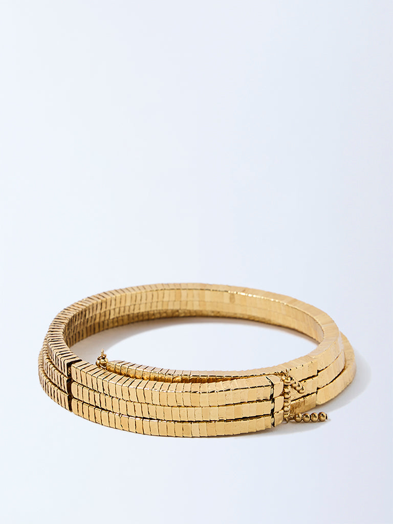 Westside Accessories Gold Choker Statement Necklace