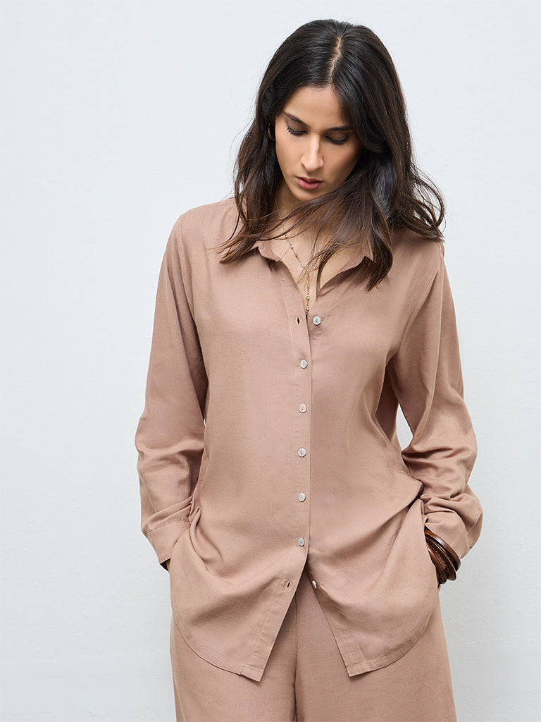 Zuba Brown Solid Tunic
