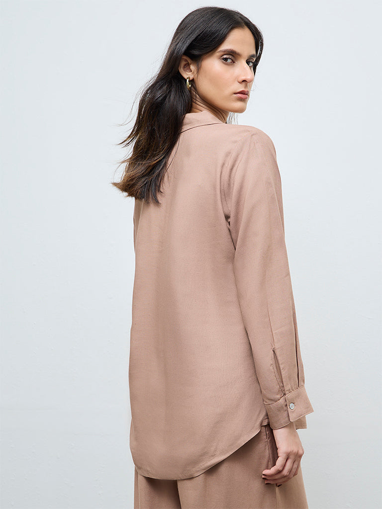 Zuba Brown Solid Tunic