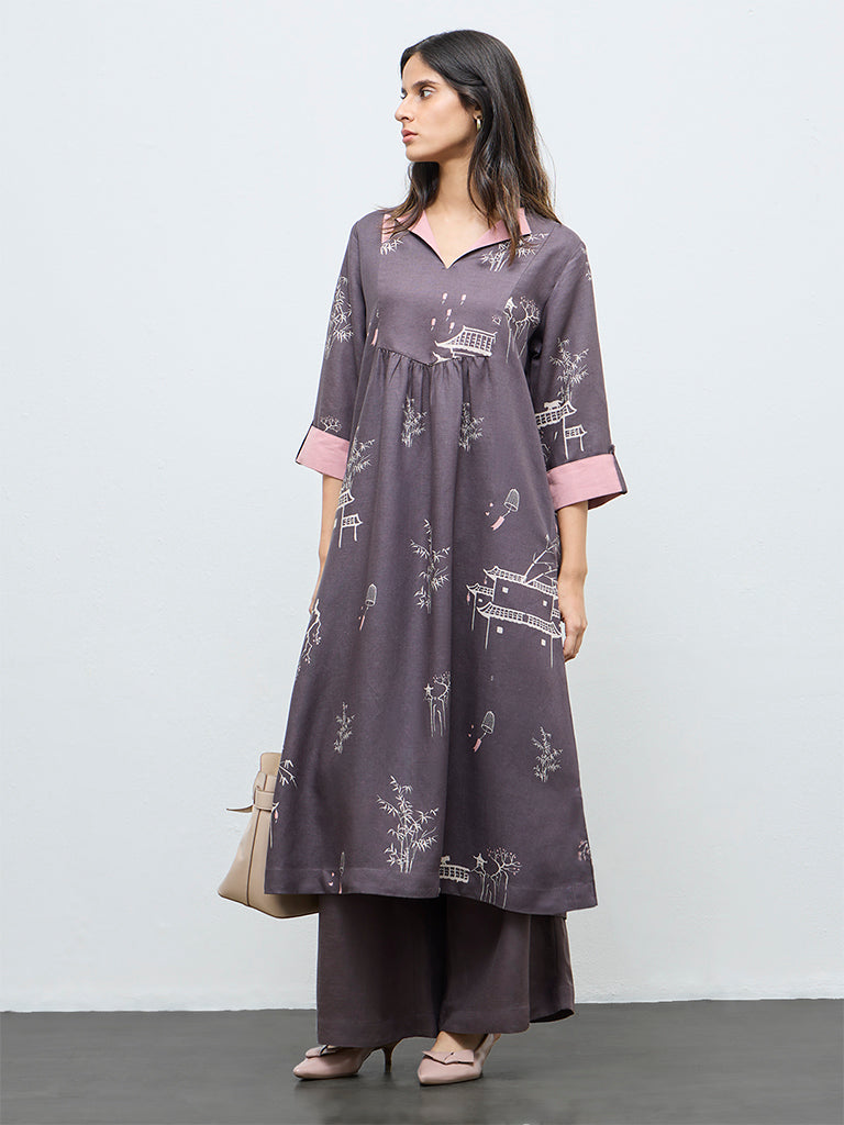 Zuba Charcoal Solid Pants