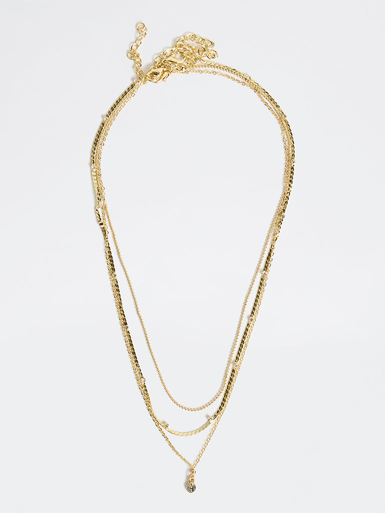 Westside Accessories Gold Dainty Necklaces - Pack of 3