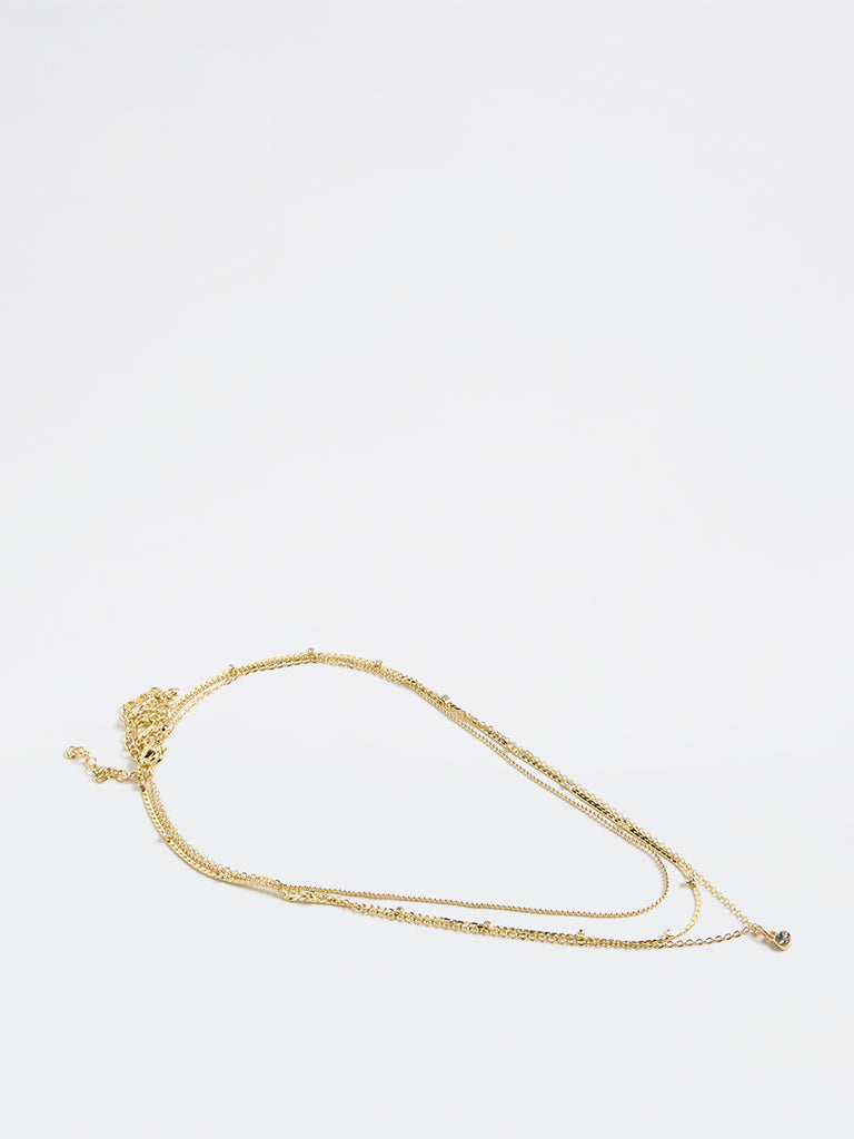 Westside Accessories Gold Dainty Necklaces - Pack of 3