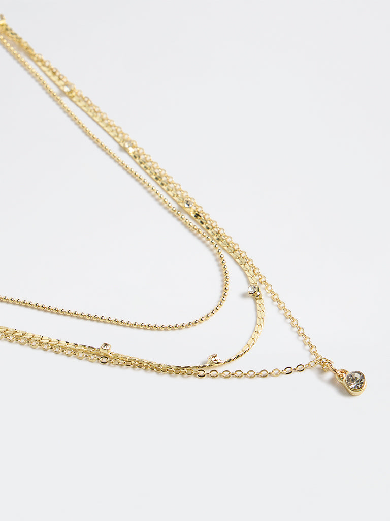 Westside Accessories Gold Dainty Necklaces - Pack of 3