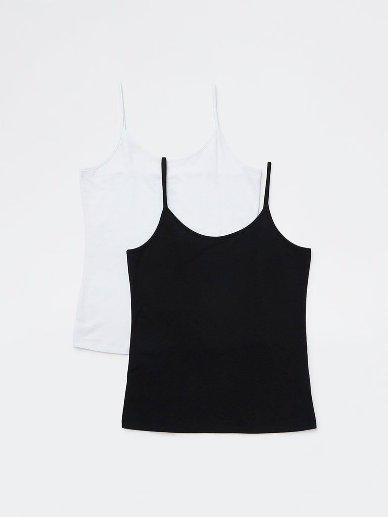 Wunderlove 2-Pack Cotton-Blend Camisoles