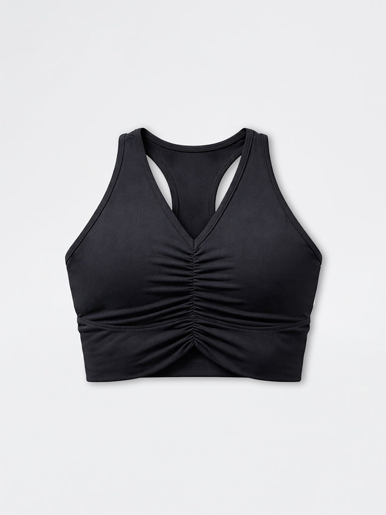 Nuoflexx Black Lightly Padded Bra Top