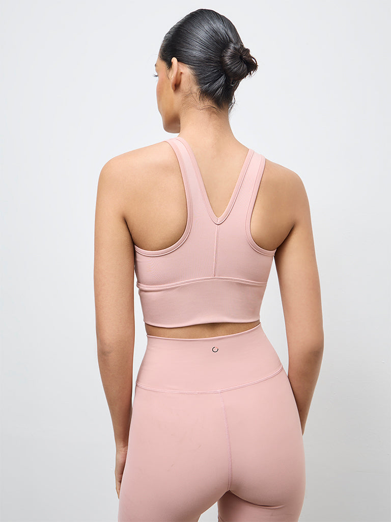 Nuoflexx Pink Ruched Bra Top