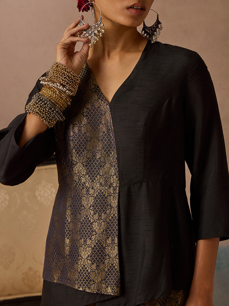 Brocade Black Co-ord Set