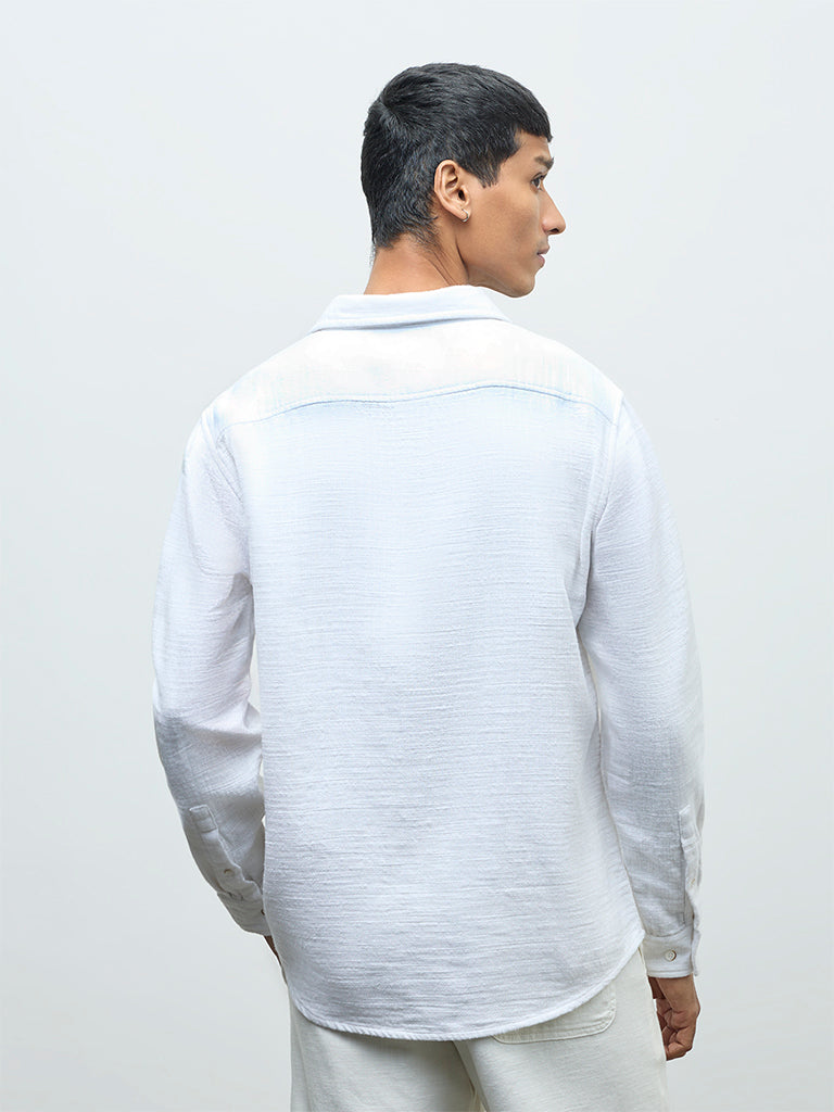 ETA White Relaxed-Fit Cotton Shirt