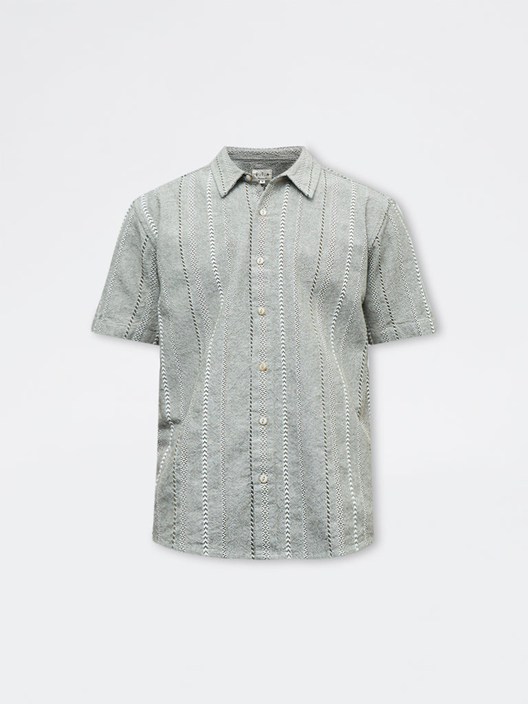 ETA Sage Embroidered Relaxed-Fit Cotton Shirt