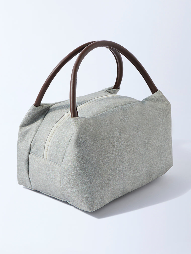 Westside Home Grey Solid Lunch Bag