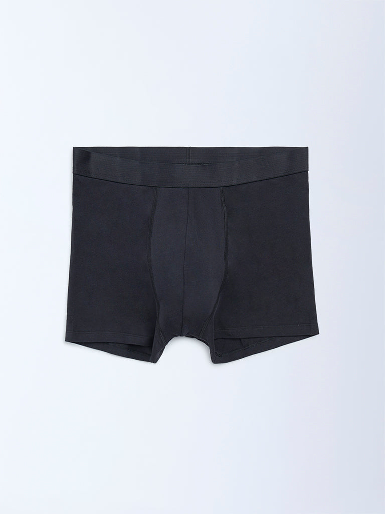 WES Lounge Multicolour Solid Cotton Trunks - Pack of 3