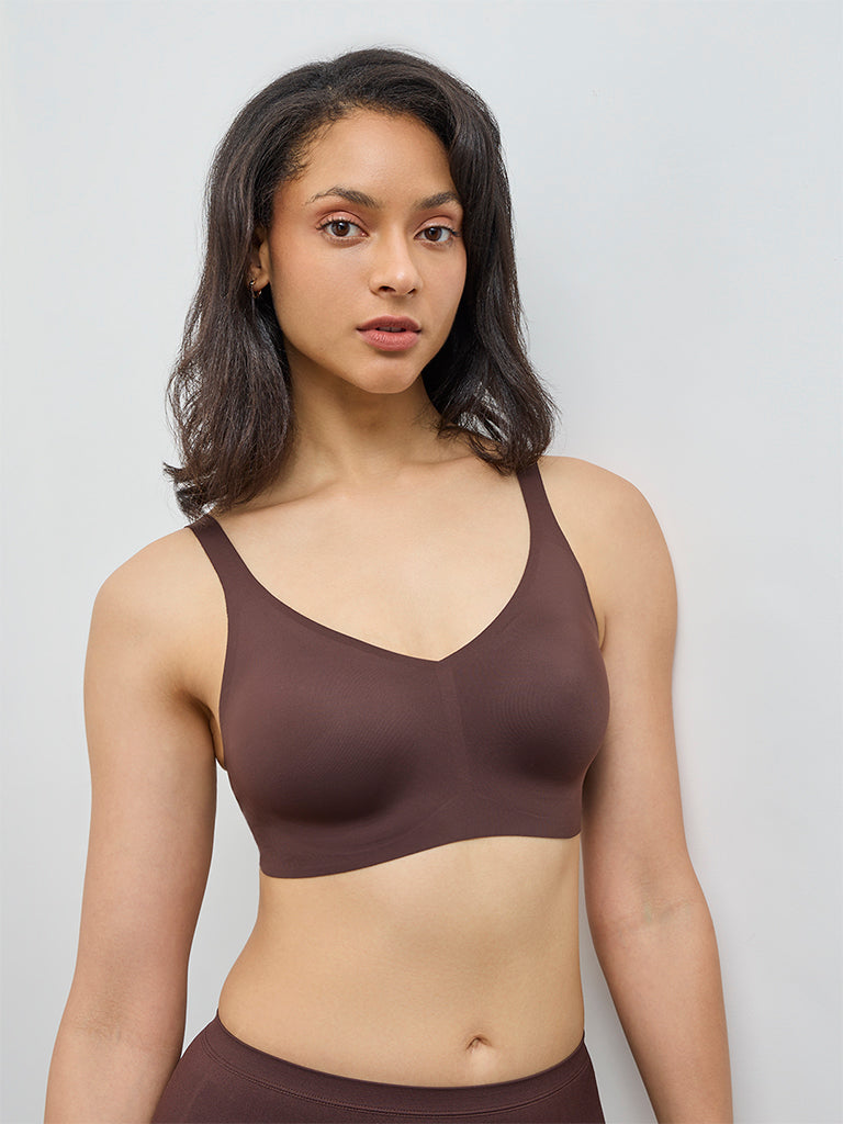 Wunderlove Brown Invisible Padded Bra