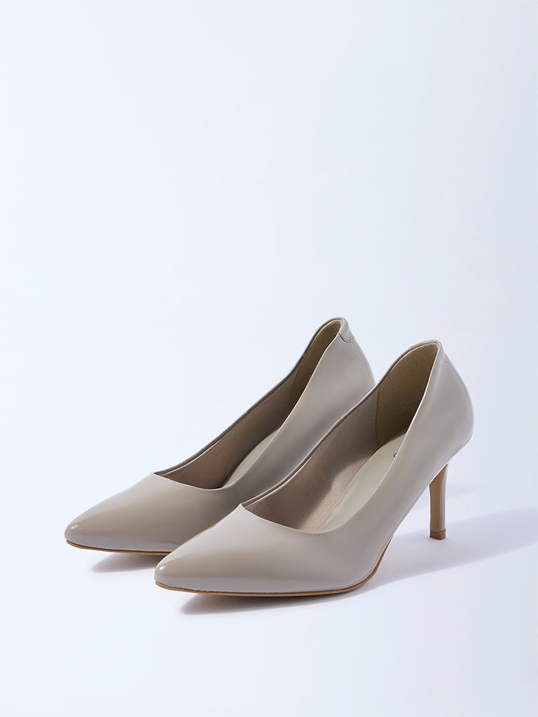 LUNA BLU Taupe Stiletto Pump Shoes