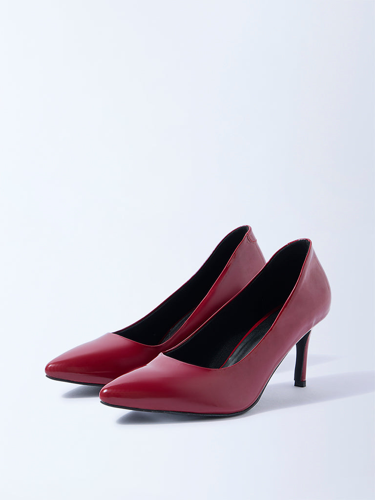 LUNA BLU Red Stiletto Pump Shoes