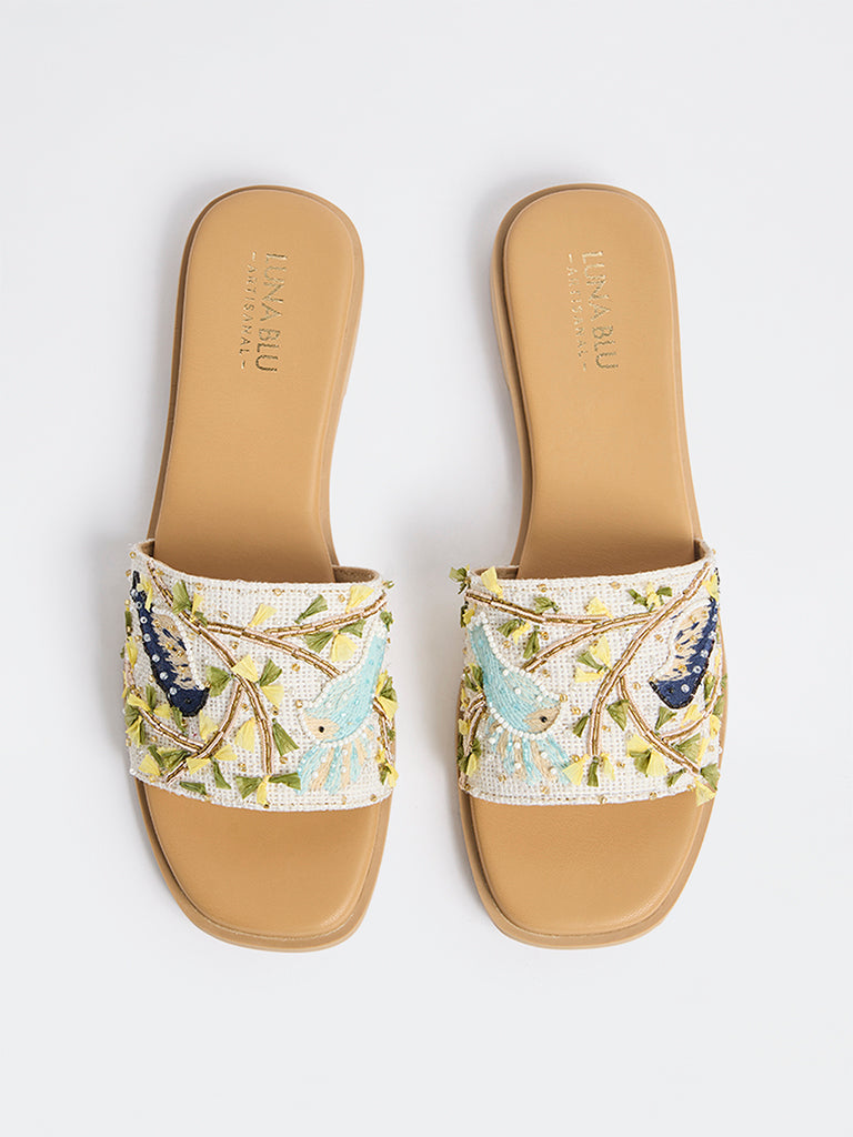 LUNA BLU Multicolour Nature-Inspired Slides