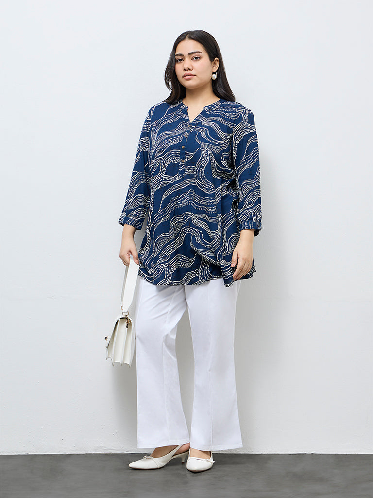 Diza White Pipeline-Detailed Cotton-Blend Pants