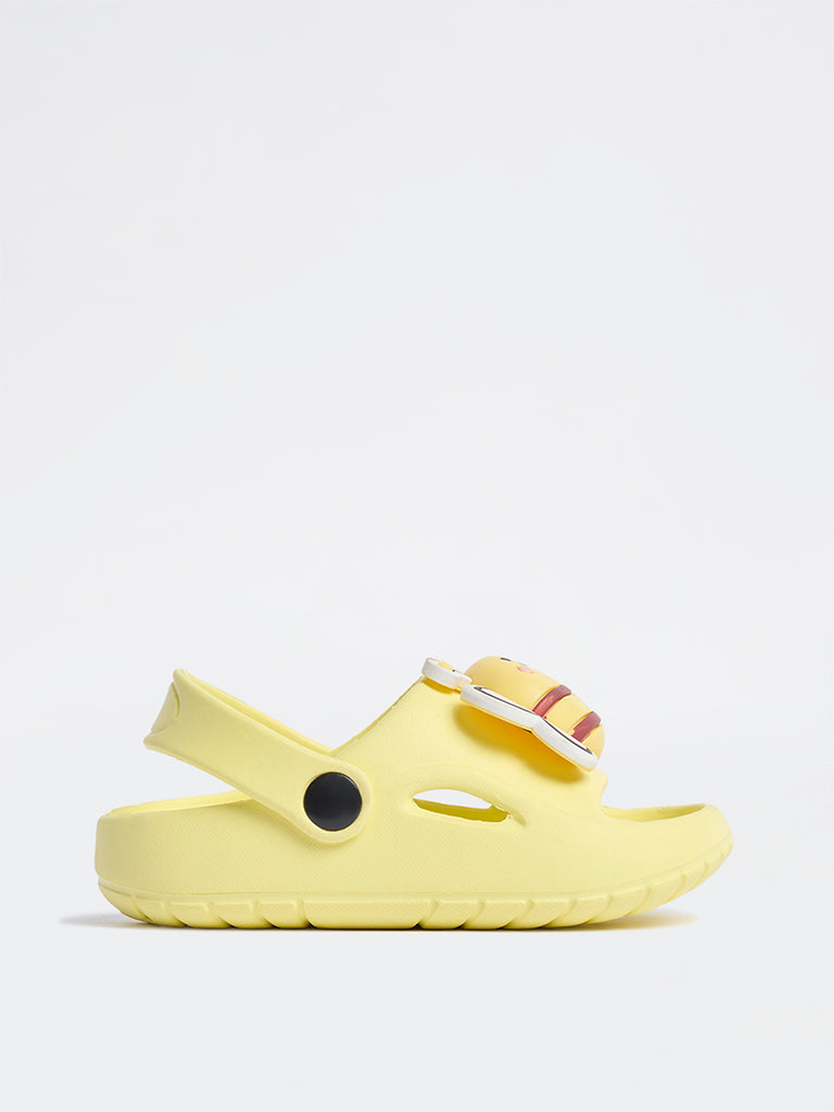 Yellow Yellow Bee-Detailed Clogs