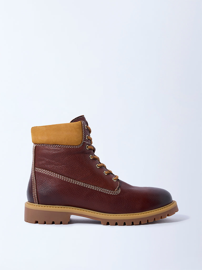 SOLEPLAY Brown Suede Rowan Leather Boots