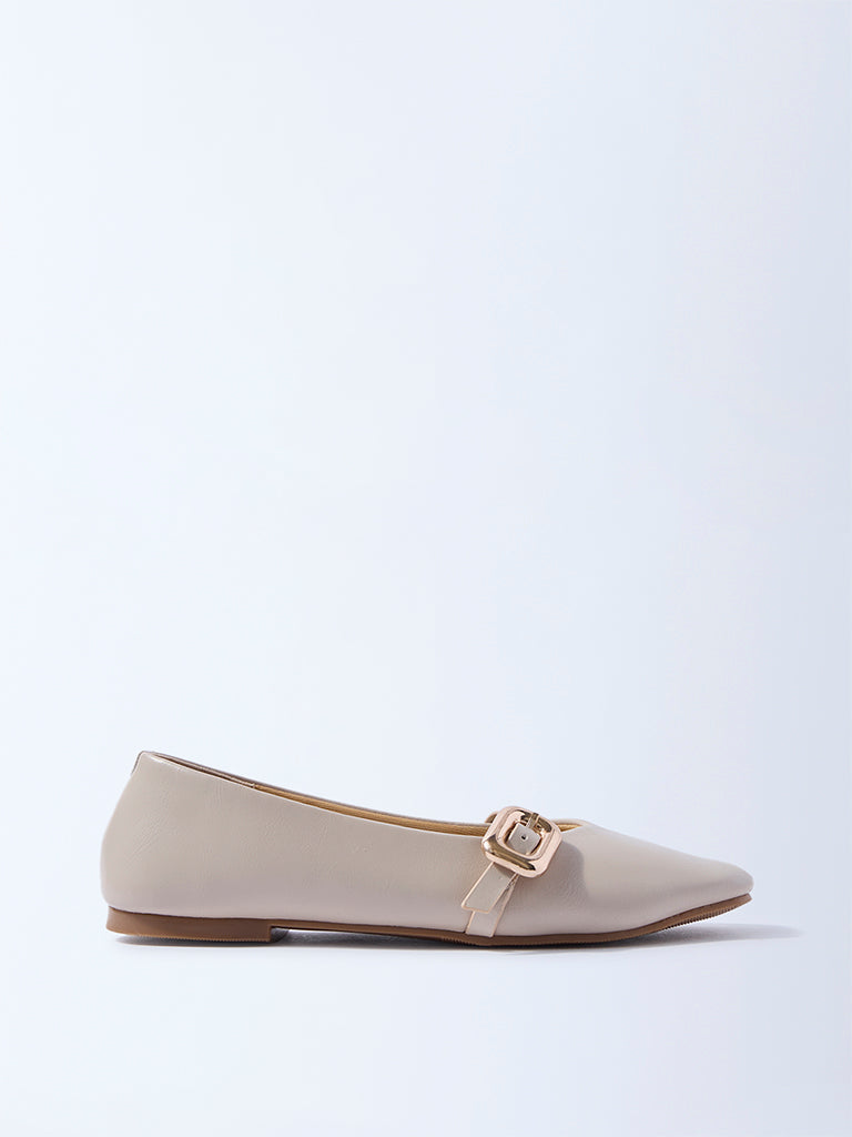 LUNA BLU Ivory Mary Jane Shoes