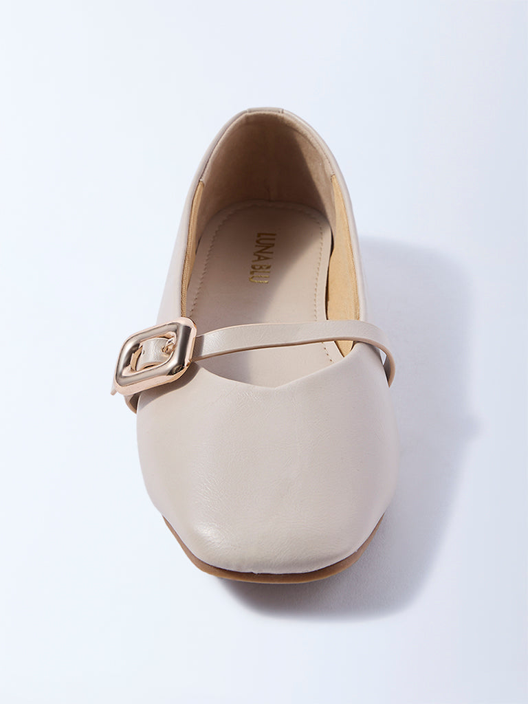 LUNA BLU Ivory Mary Jane Shoes