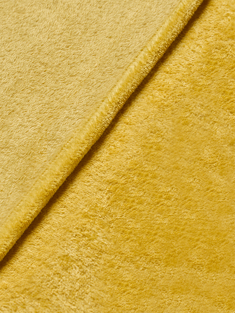Westside Home Mustard Single Bed Fleece Blanket