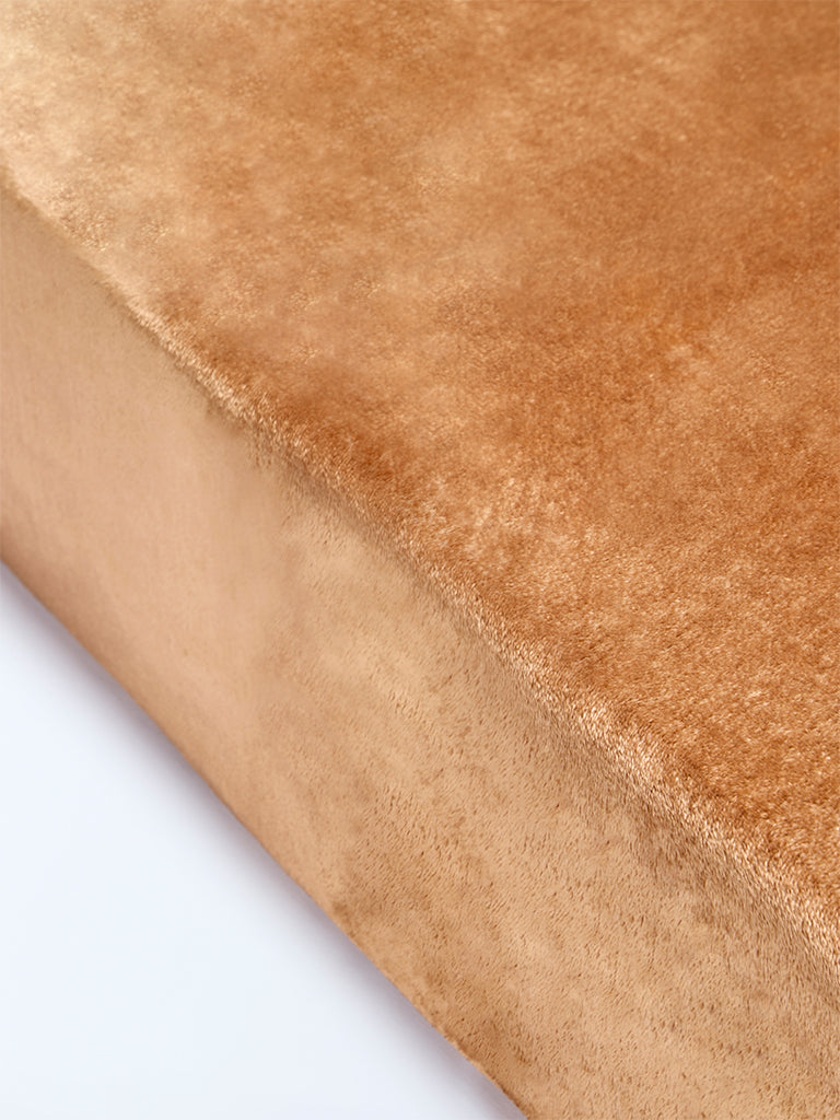 Westside Home Brown Queen Bed Fleece Blanket