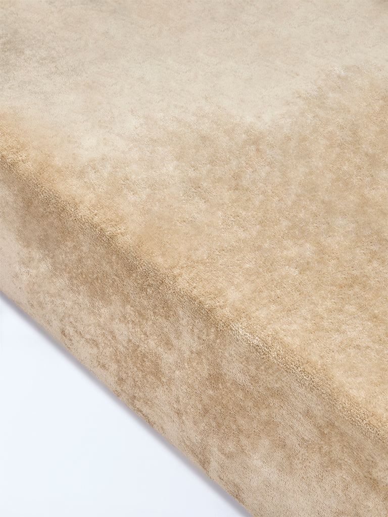 Westside Home Beige Queen Bed Fleece Blanket