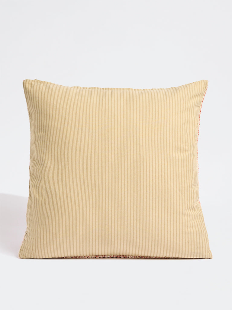 Westside Home Yellow Striped Cushion Cover